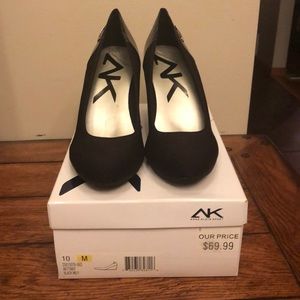 Anne Klein Sport black wedges size 10